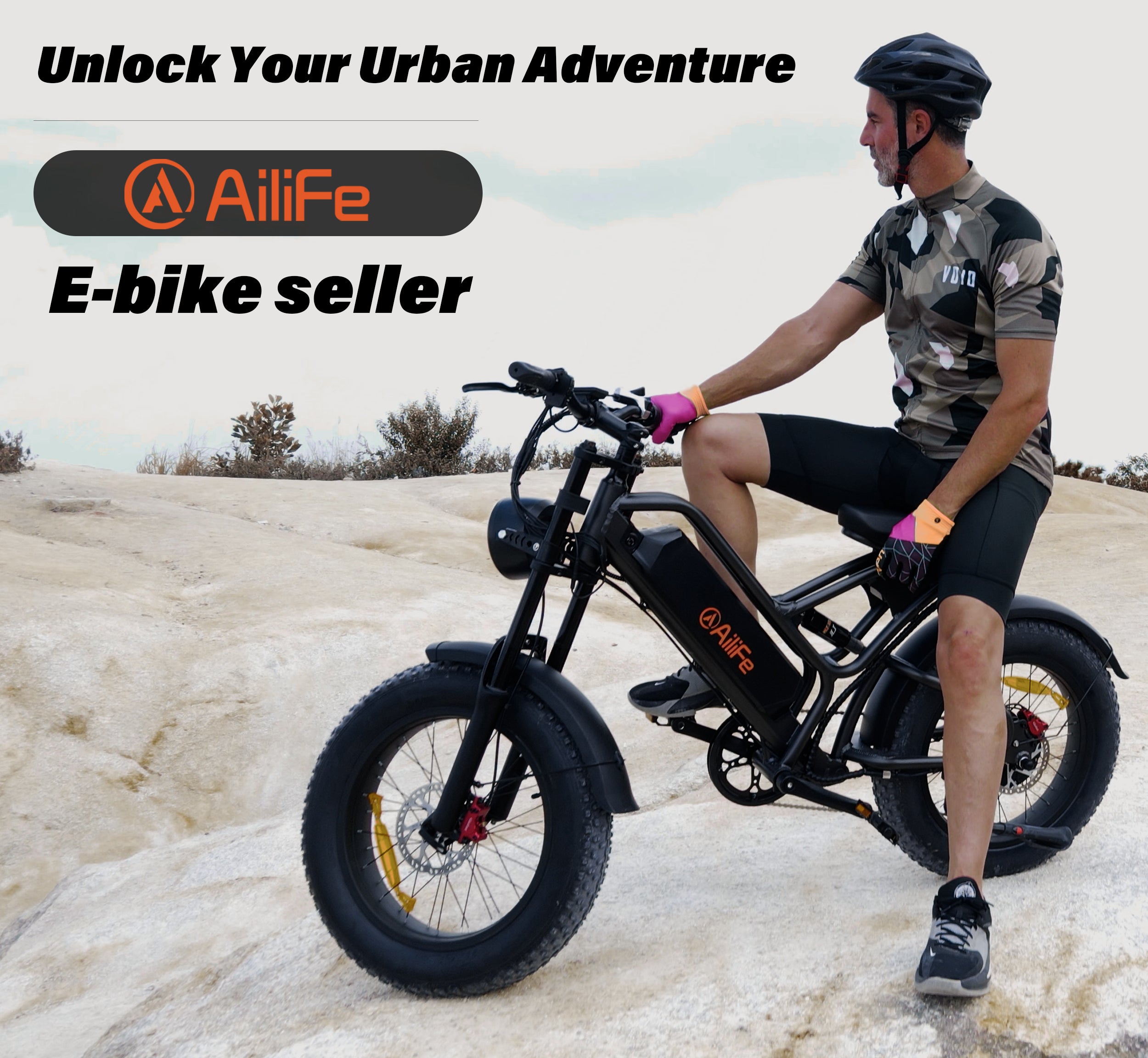 Electric Bike, 1000W Motor-Mountain Electric Bikes -Electric Dirt Bike with Dual Shock Absorber
